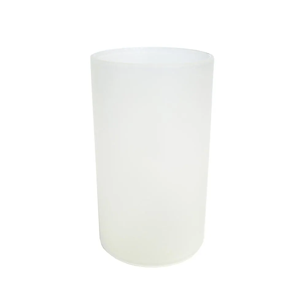 blomus Faro Windlicht Glas, Milchglas, 12 cm Höhe, 6,5 cm Durchmesser