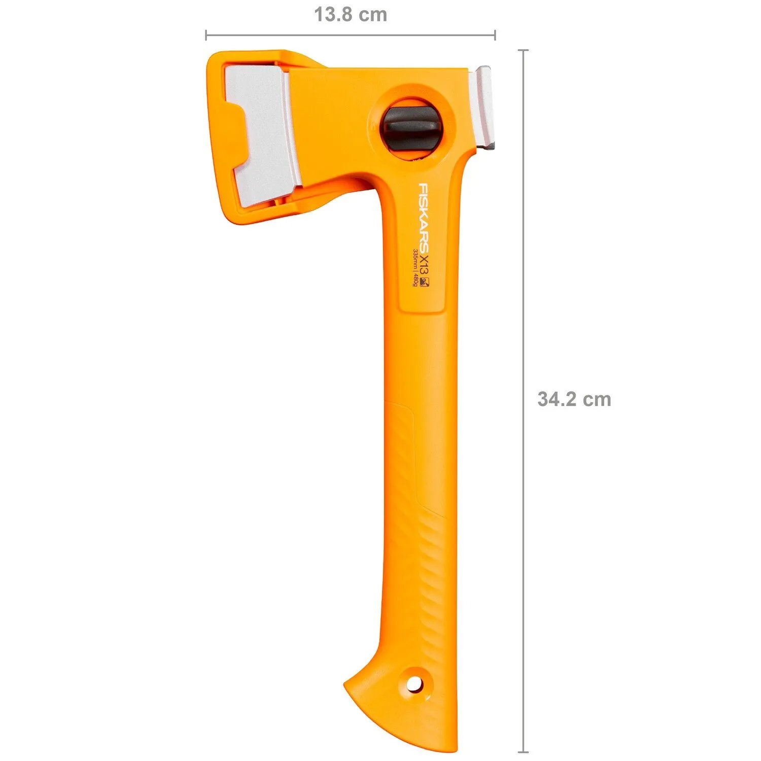 Fiskars Campingbeil X13 ultraleicht, kompakte Größe, hohe Sichtbarkeit, rostgeschützte Klinge 5