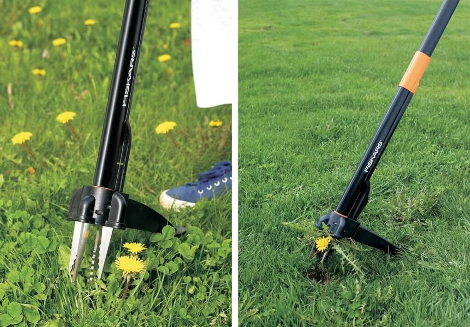 Fiskars Unkrautstecher Xact, ergonomisches Design, rostfreier Stahl, umweltfreundlich 2