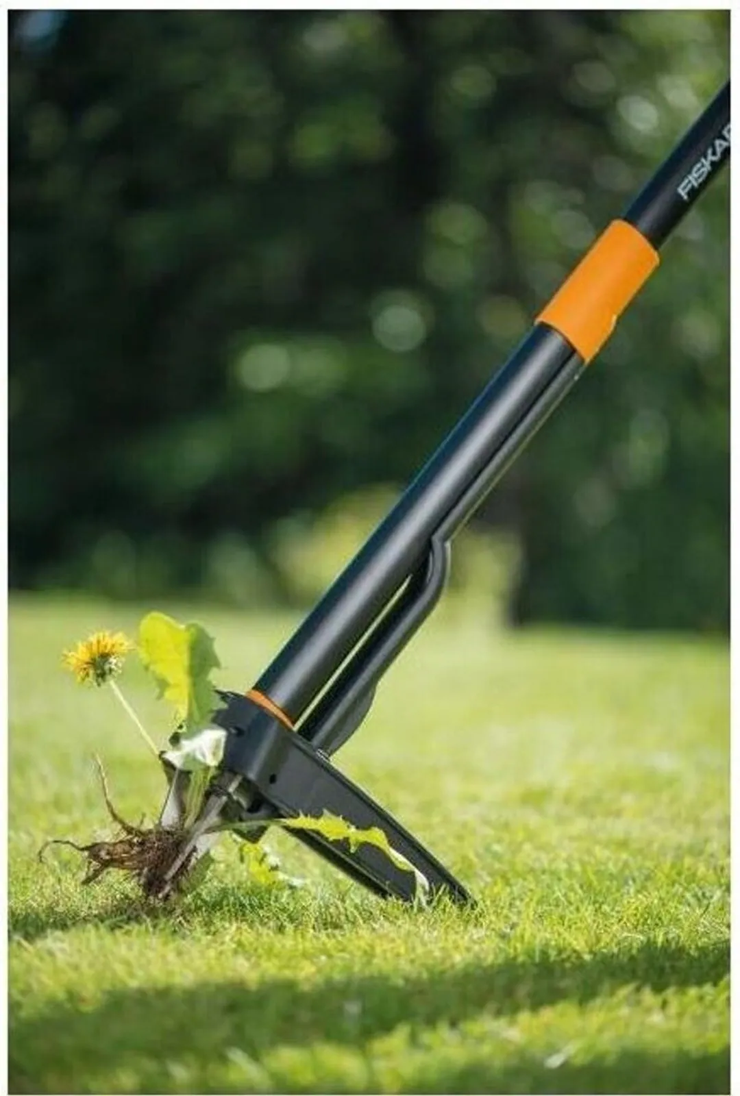 Fiskars Unkrautstecher Xact, ergonomisches Design, rostfreier Stahl, umweltfreundlich 5