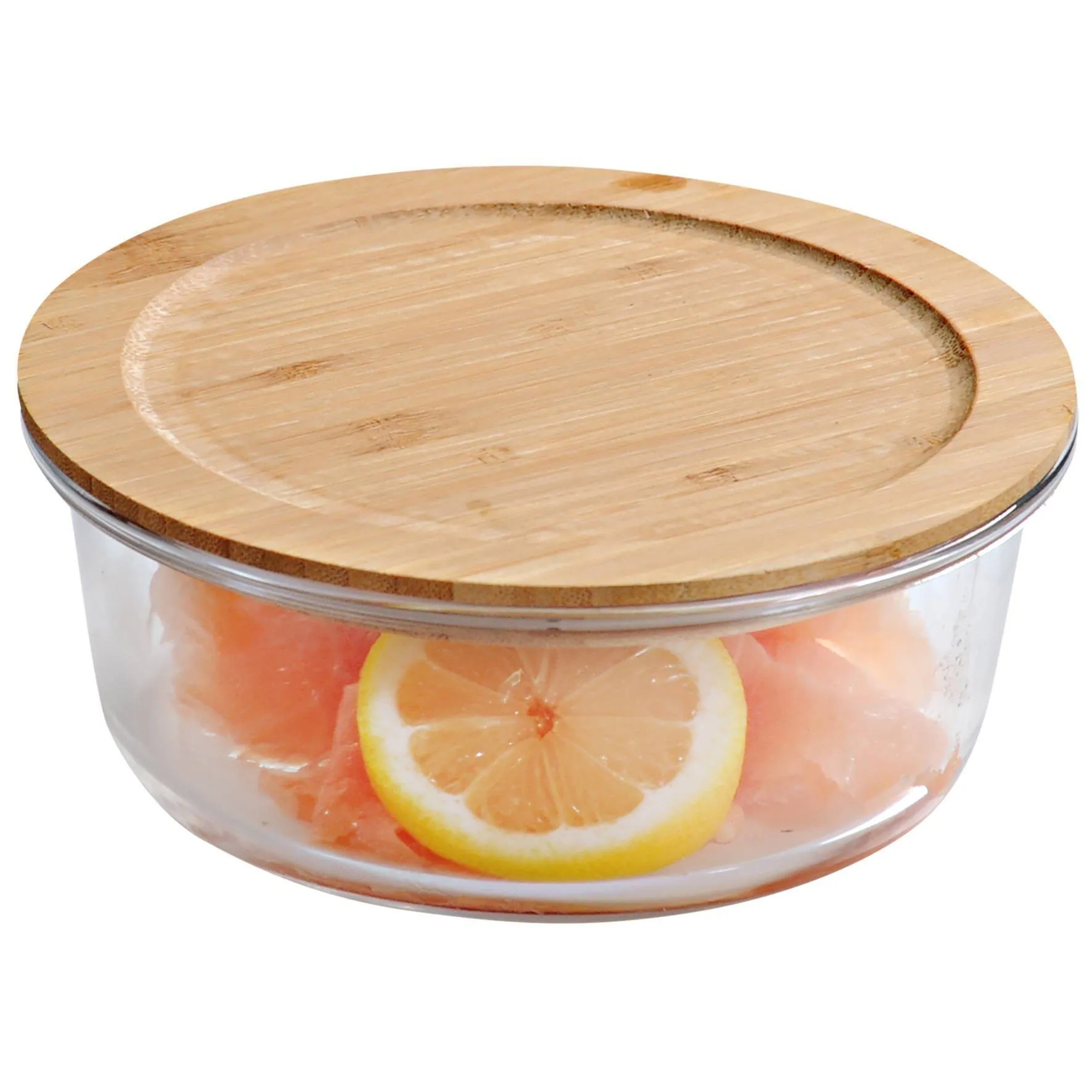 Kesper Vorratsglas, Ø 17 cm, Glasbehälter mit Holzdeckel, elegant und funktional