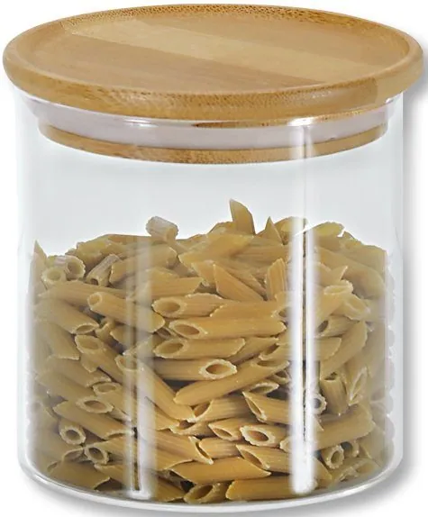 Kesper Vorratsdose Set, 3-teilig, aus Glas und FSC-zertifiziertem Bambus 3