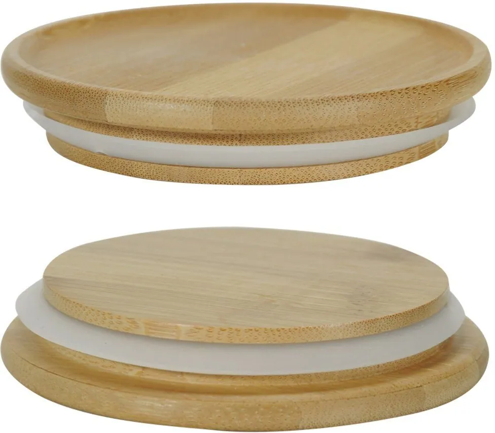 Kesper Vorratsdose Set, 3-teilig, aus Glas und FSC-zertifiziertem Bambus 5
