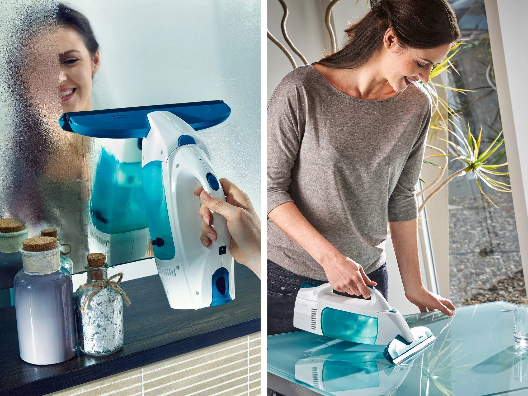 Leifheit Fenstersauger Dry & Clean, streifenfreies Absaugen, 38 Minuten Laufzeit 4