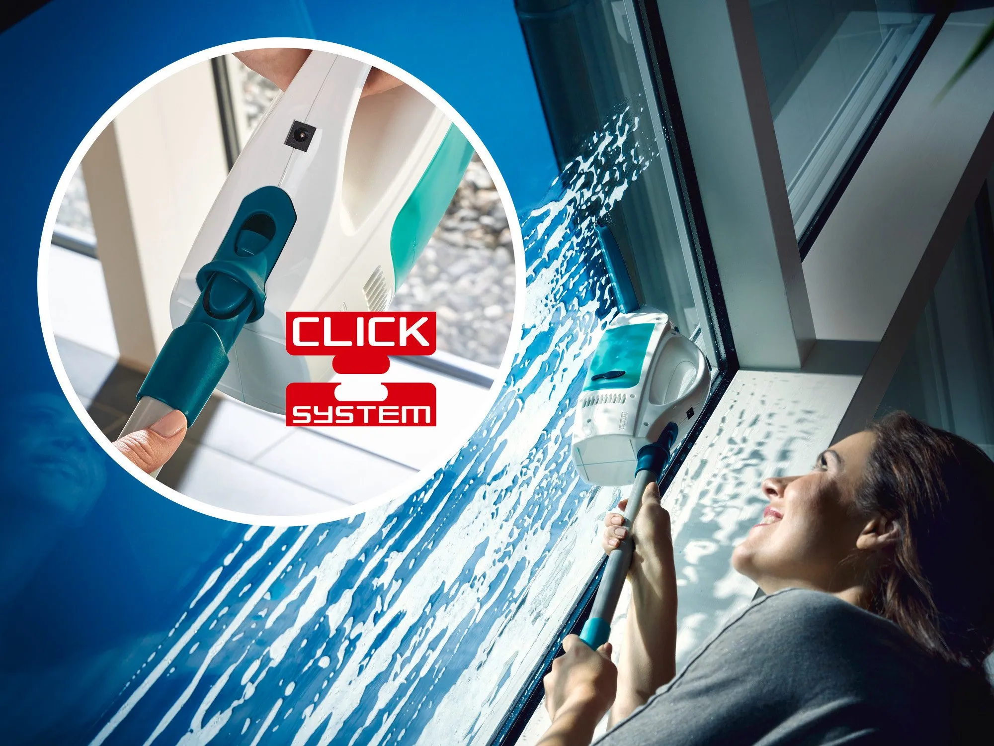 Leifheit Fenstersauger Dry & Clean, streifenfreies Absaugen, 38 Minuten Laufzeit 5