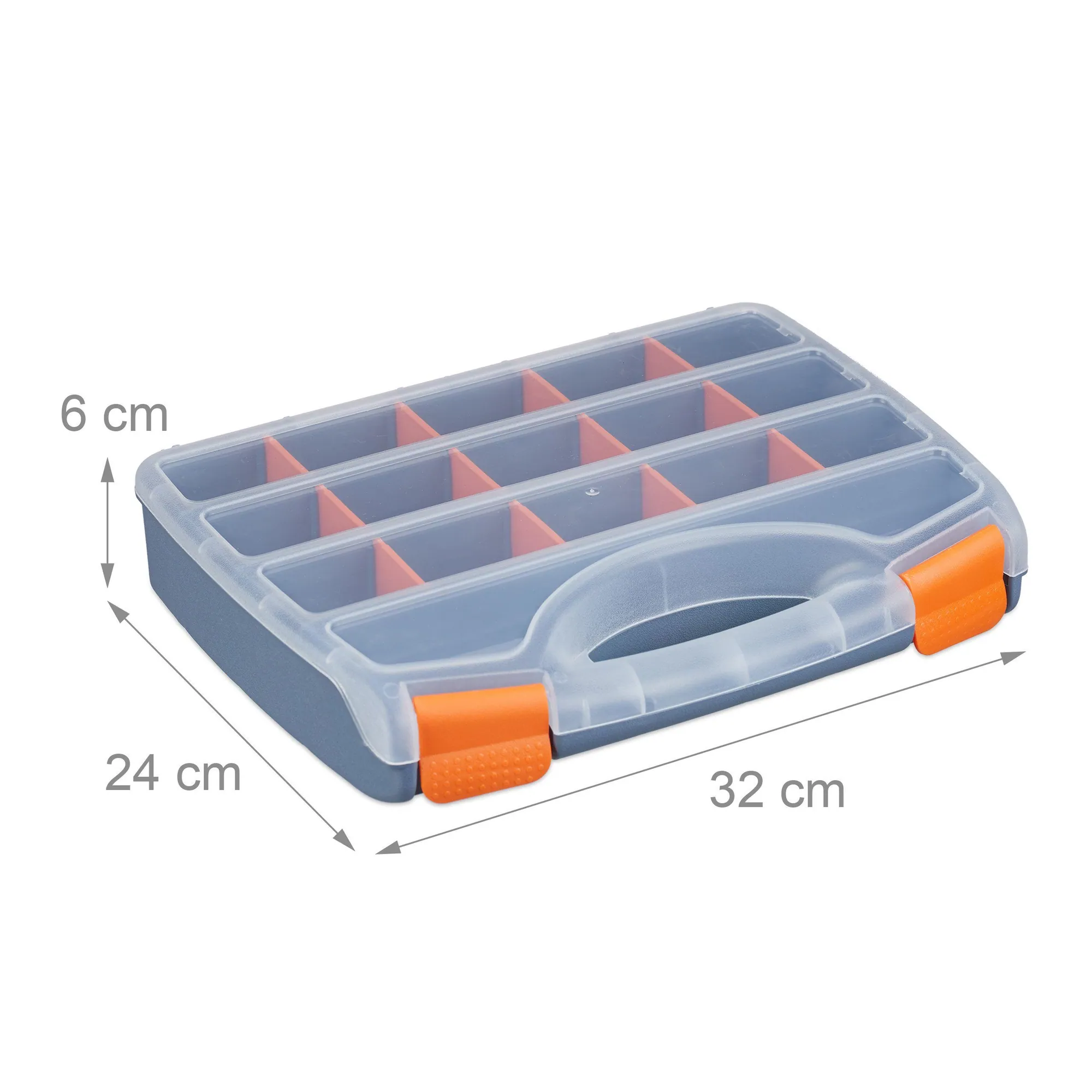 Relaxdays Werkzeugbox Set, 3er Set, robust, transportabel, individuell anpassbar 4