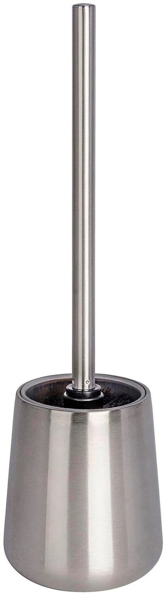 WENKO WC-Garnitur Solid, elegantes Design, rostfreier Edelstahl, austauschbare Bürste
