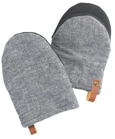 WENKO Ada Mini Topfhandschuhe, 2-tlg. Set, Neopren-Handflächen, Baumwollinnenseite 2