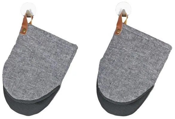 WENKO Ada Mini Topfhandschuhe, 2-tlg. Set, Neopren-Handflächen, Baumwollinnenseite 3