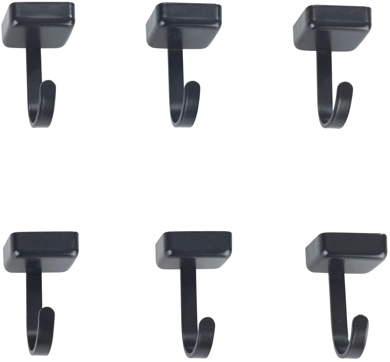 WENKO Jet Wandhaken, 6er Set, magnetisch, ohne Bohren, modernes Design