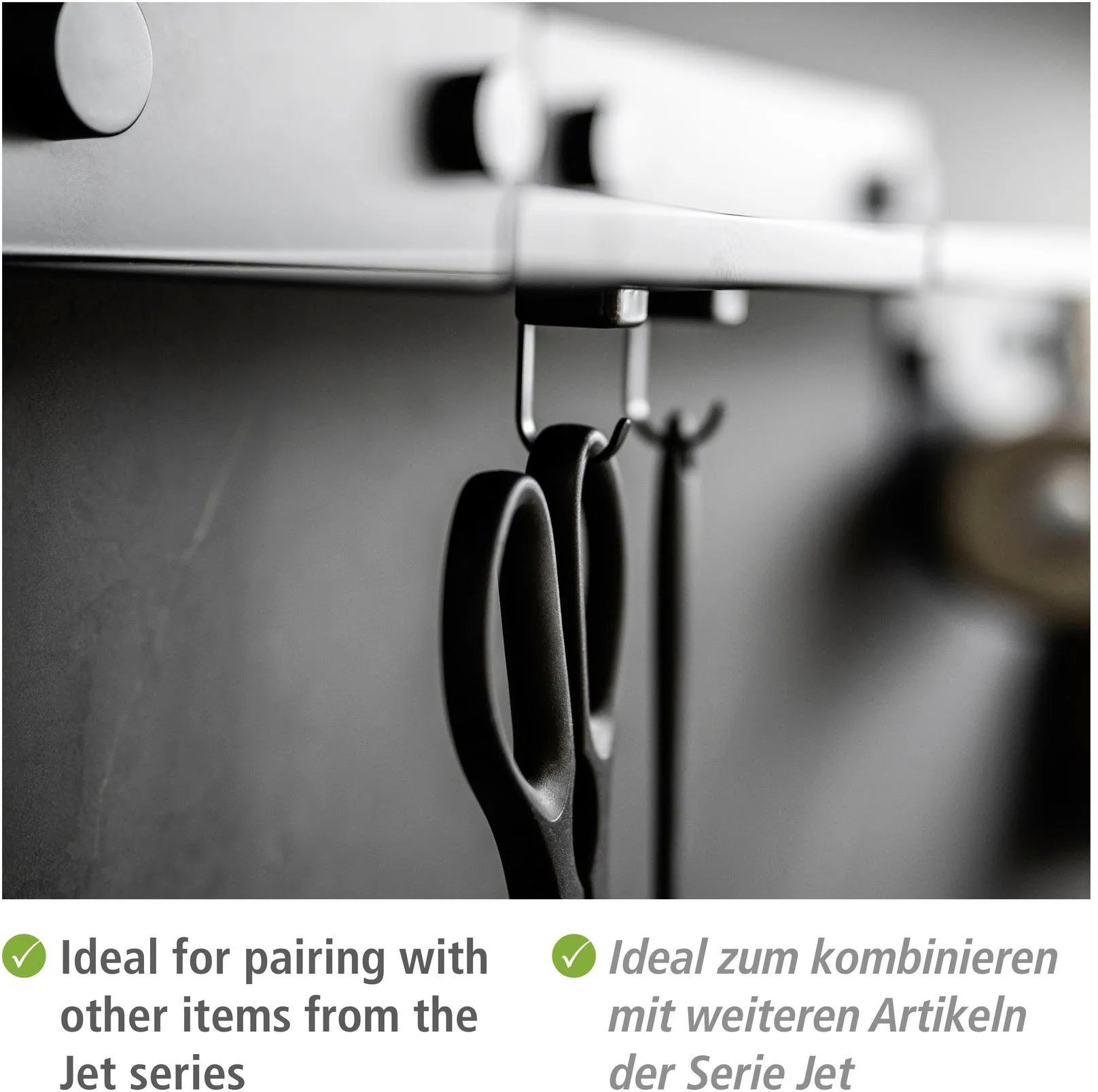 WENKO Jet Wandhaken, 6er Set, magnetisch, ohne Bohren, modernes Design 4
