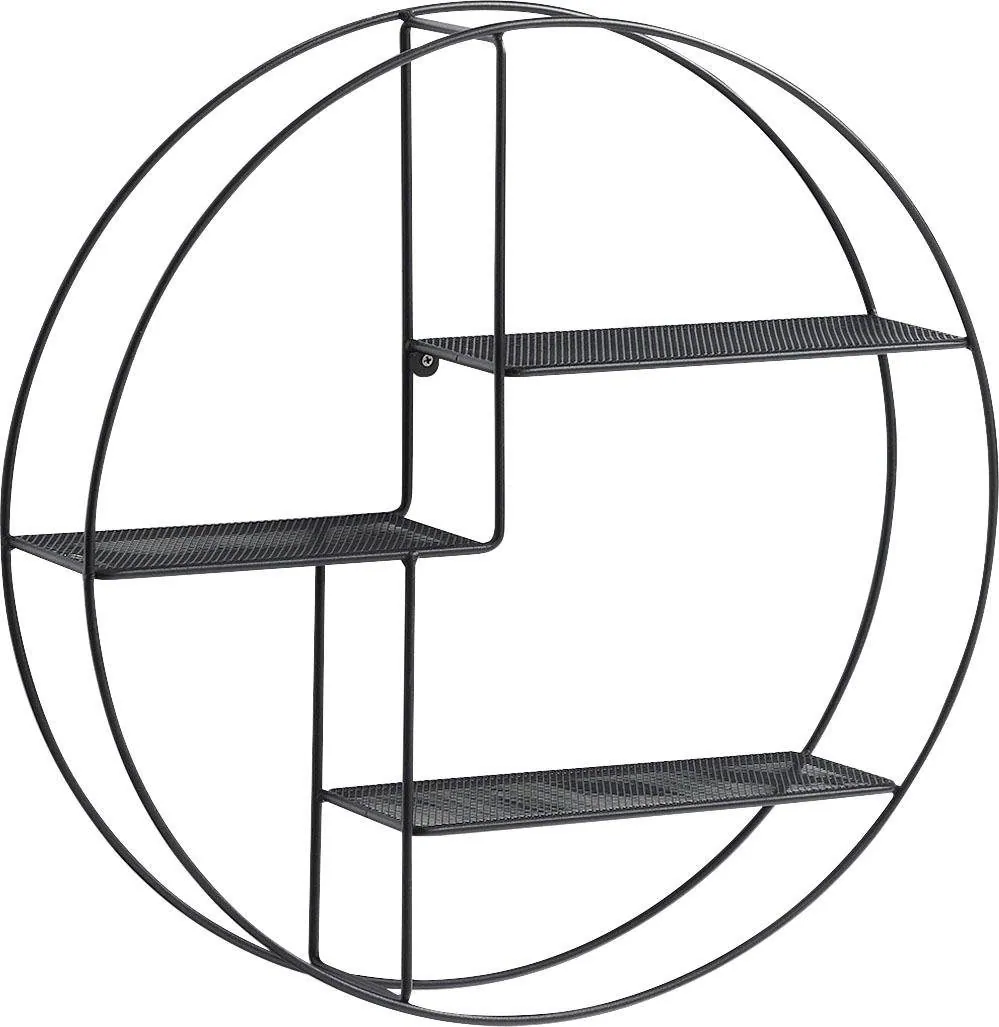 Zeller Present Wandregal, Industrial-Look, praktische Ablagen, filigranes Metallgestell 3