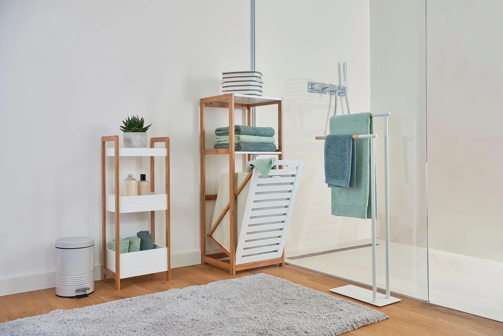 Zeller Present Ablageregal, aus hochwertigem Bambus und MDF, skandinavisches Design 4