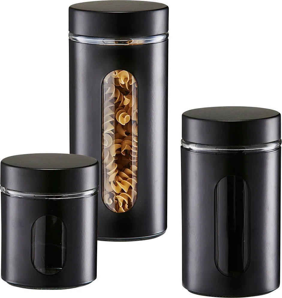 Zeller Present Vorratsglas Set, 3 verschiedene Größen, praktisches Design