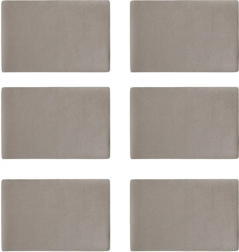 Zeller Present Platzset, 6er Set, Kunstleder, metallic, 30x45 cm